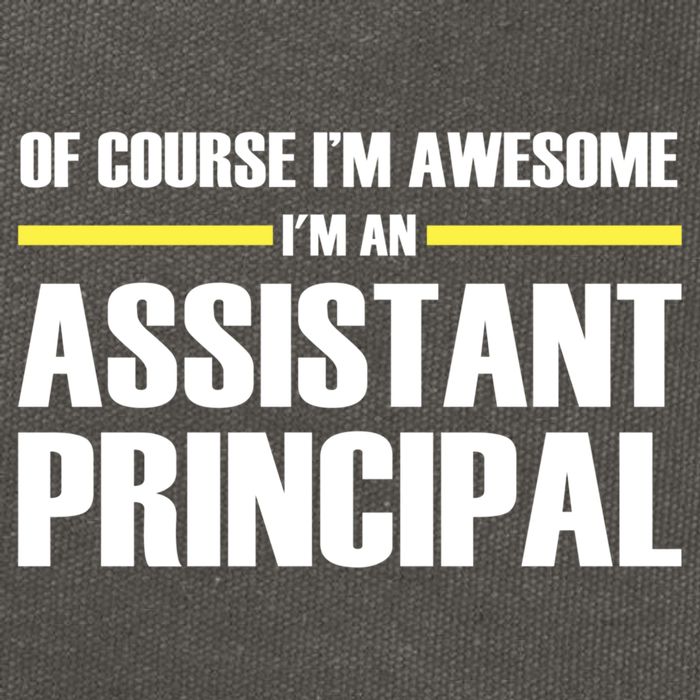 Awesome Assistant Principal Gift Cotton Canvas Backpack