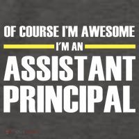 Awesome Assistant Principal Gift Vector Backpack