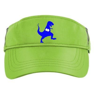 Autism Awareness Puzzle Blue Dinosaur Adult Drive Performance Visor