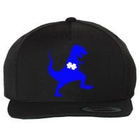 Autism Awareness Puzzle Blue Dinosaur Wool Snapback Cap