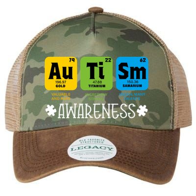Autism Autistic Periodic Table Legacy Tie Dye Trucker Hat