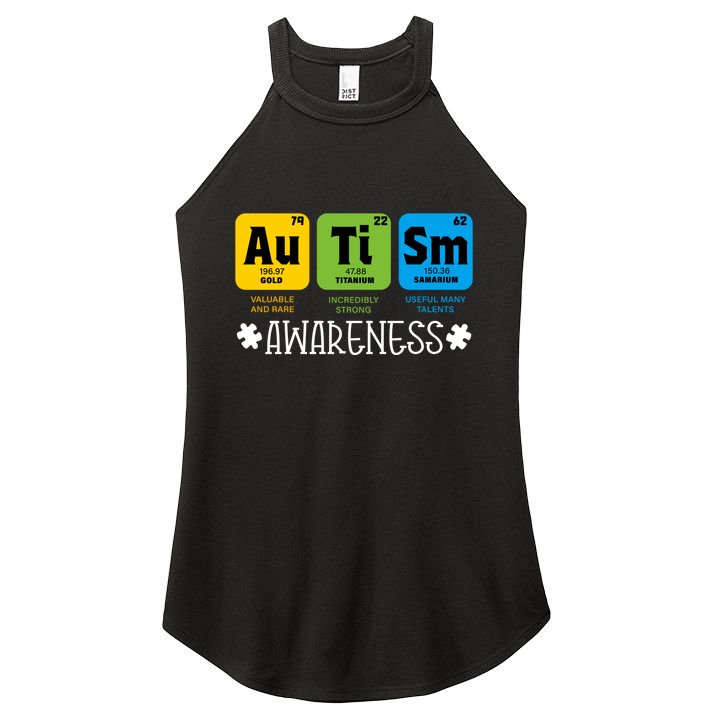 Autism Autistic Periodic Table Women's Perfect Tri Rocker Tank