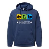 Autism Autistic Periodic Table Performance Fleece Hoodie