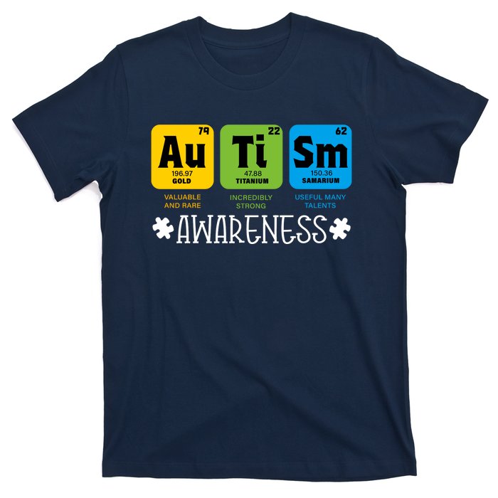 Autism Autistic Periodic Table T-Shirt