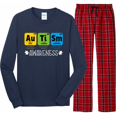 Autism Autistic Periodic Table Long Sleeve Pajama Set