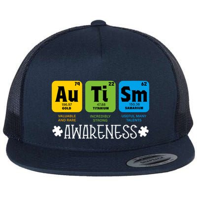 Autism Autistic Periodic Table Flatbill Hat