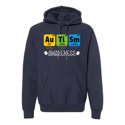 Autism Autistic Periodic Table Premium Hoodie