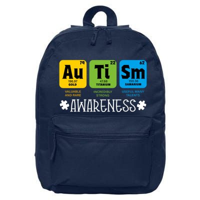 Autism Autistic Periodic Table 16 in Basic Backpack