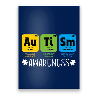 Autism Autistic Periodic Table Poster