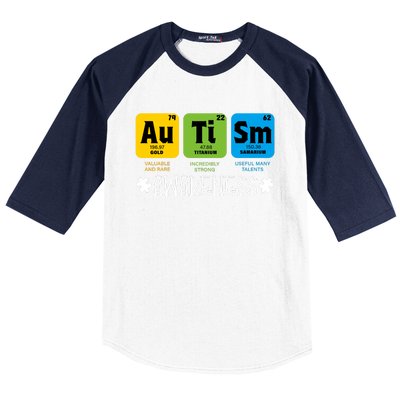 Autism Autistic Periodic Table Baseball Sleeve Shirt