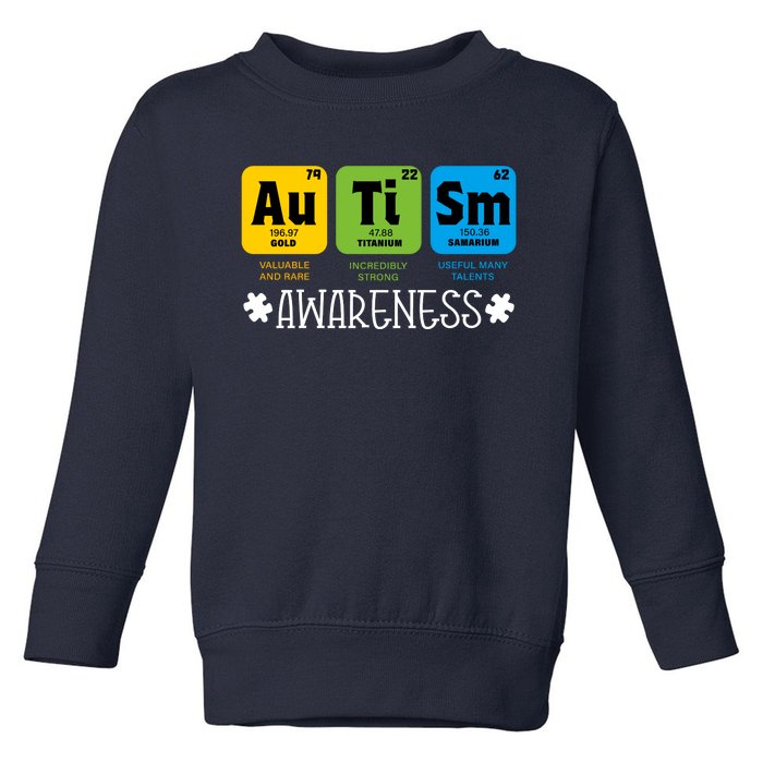 Autism Autistic Periodic Table Toddler Sweatshirt