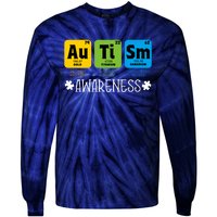 Autism Autistic Periodic Table Tie-Dye Long Sleeve Shirt