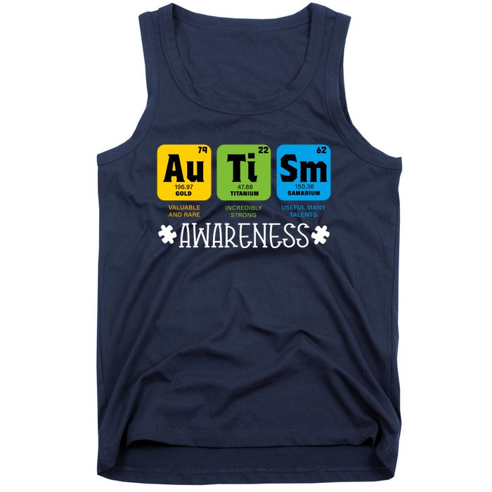 Autism Autistic Periodic Table Tank Top