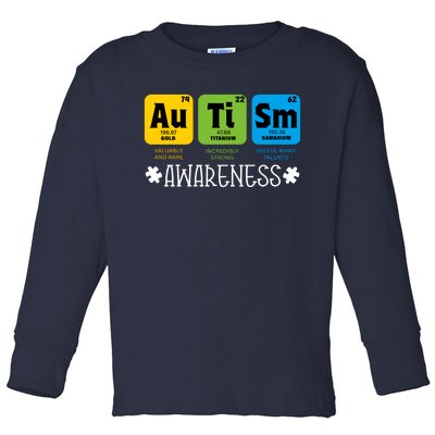 Autism Autistic Periodic Table Toddler Long Sleeve Shirt