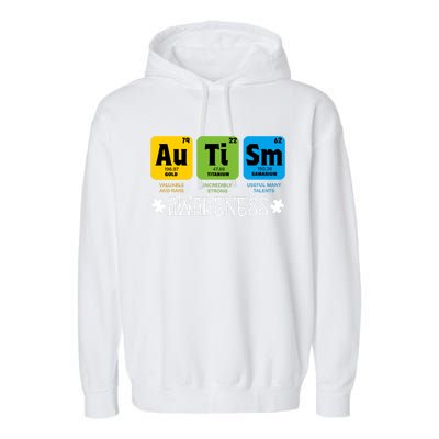 Autism Autistic Periodic Table Garment-Dyed Fleece Hoodie