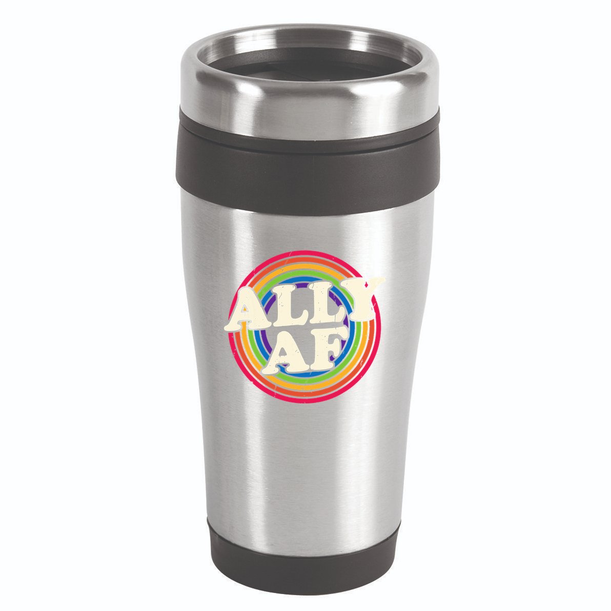 Ally Af Pride Month Lgbt Rainbow 16oz Travel Tumbler