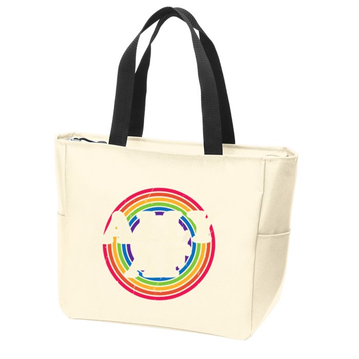 Ally Af Pride Month Lgbt Rainbow Zip Tote Bag