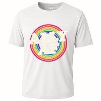Ally Af Pride Month Lgbt Rainbow Cooling Performance Crew T-Shirt