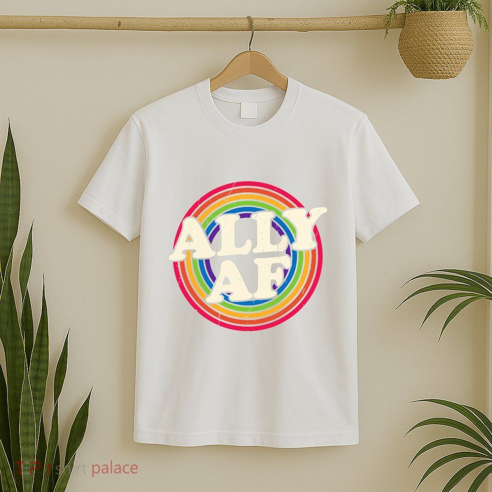 Ally Af Pride Month Lgbt Rainbow T-Shirt