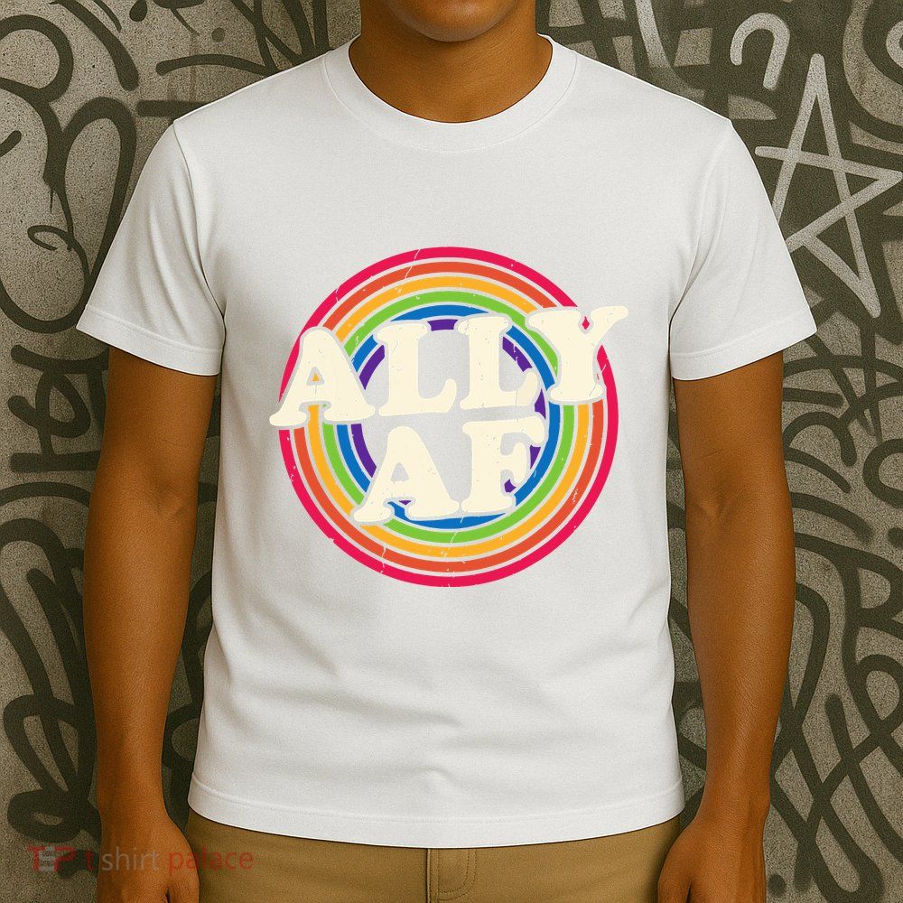 Ally Af Pride Month Lgbt Rainbow T-Shirt
