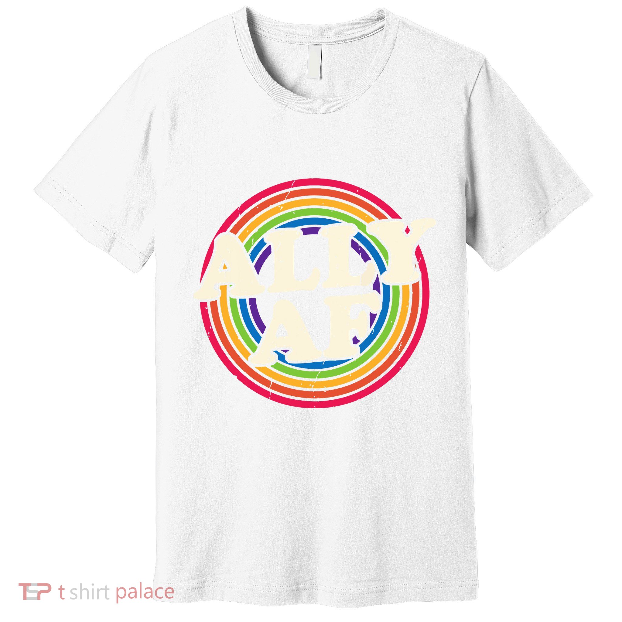 Ally Af Pride Month Lgbt Rainbow Premium T-Shirt