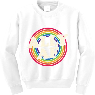 Ally Af Pride Month Lgbt Rainbow Kids Sweatshirt