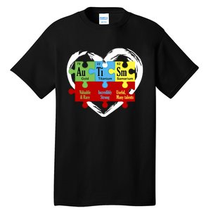 Autism Awareness Puzzle Chemical Element Funny Science Lover Tall T-Shirt