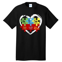 Autism Awareness Puzzle Chemical Element Funny Science Lover Tall T-Shirt