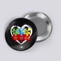 Autism Awareness Puzzle Chemical Element Funny Science Lover Button