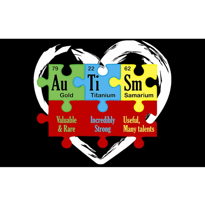 Autism Awareness Puzzle Chemical Element Funny Science Lover Bumper Sticker