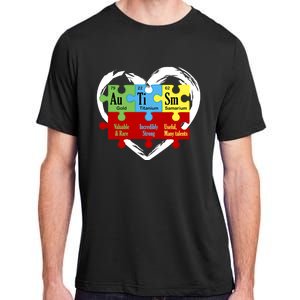 Autism Awareness Puzzle Chemical Element Funny Science Lover Adult ChromaSoft Performance T-Shirt