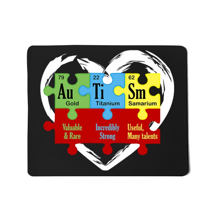 Autism Awareness Puzzle Chemical Element Funny Science Lover Mousepad