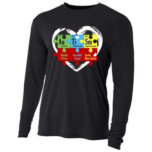 Autism Awareness Puzzle Chemical Element Funny Science Lover Cooling Performance Long Sleeve Crew