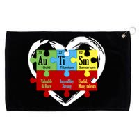 Autism Awareness Puzzle Chemical Element Funny Science Lover Grommeted Golf Towel