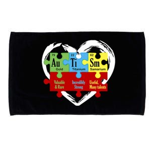 Autism Awareness Puzzle Chemical Element Funny Science Lover Microfiber Hand Towel