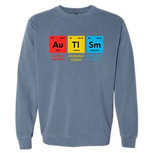 Autism Awareness Periodic Table Elet Asd Support Autistic Gift Garment-Dyed Sweatshirt