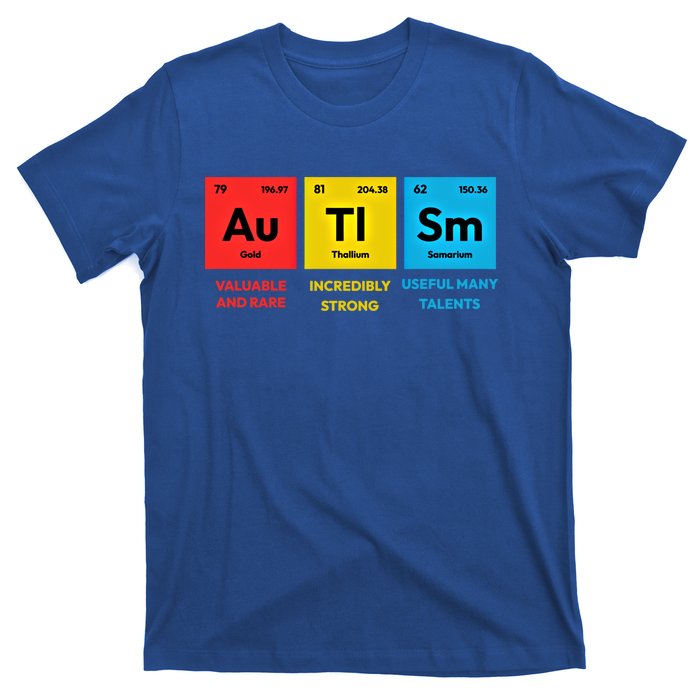 Autism Awareness Periodic Table Elet Asd Support Autistic Gift T-Shirt