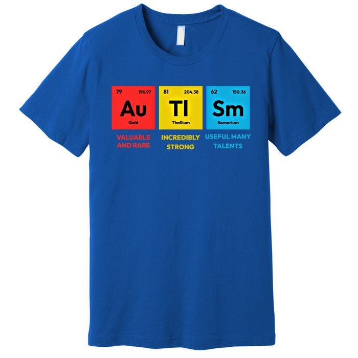 Autism Awareness Periodic Table Elet Asd Support Autistic Gift Premium T-Shirt