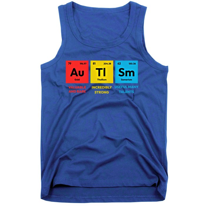 Autism Awareness Periodic Table Elet Asd Support Autistic Gift Tank Top