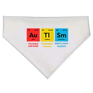 Autism Awareness Periodic Table Elet Asd Support Autistic Gift USA-Made Doggie Bandana