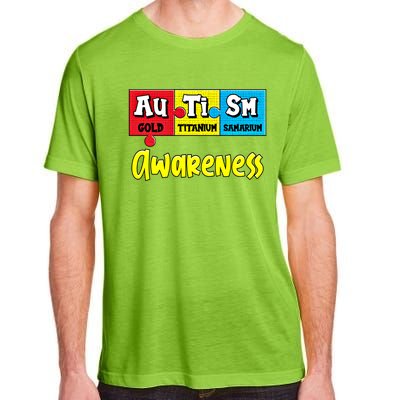 Autism Awareness Puzzle Chemical Elet Periodic Table Gift Adult ChromaSoft Performance T-Shirt