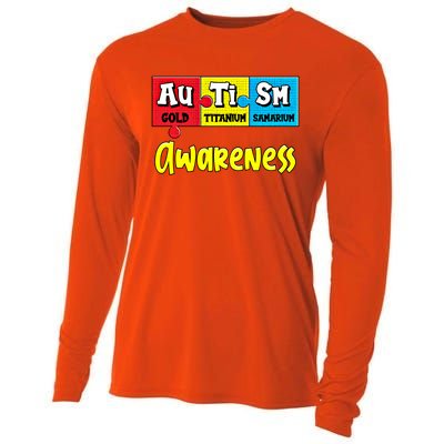 Autism Awareness Puzzle Chemical Elet Periodic Table Gift Cooling Performance Long Sleeve Crew