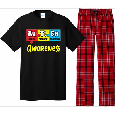 Autism Awareness Puzzle Chemical Elet Periodic Table Gift Pajama Set