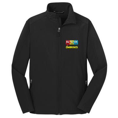 Autism Awareness Puzzle Chemical Elet Periodic Table Gift Core Soft Shell Jacket