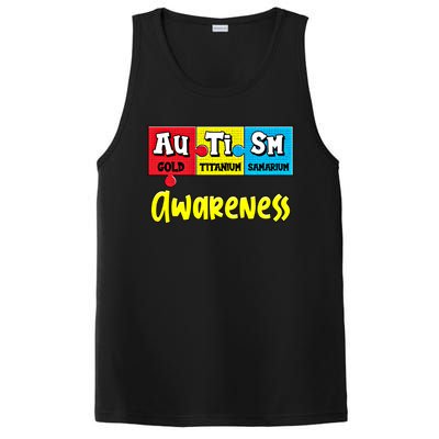 Autism Awareness Puzzle Chemical Elet Periodic Table Gift PosiCharge Competitor Tank