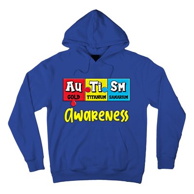 Autism Awareness Puzzle Chemical Elet Periodic Table Gift Hoodie