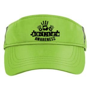 Autism Awareness Puzzle Piece Hands Adult Drive Performance Visor