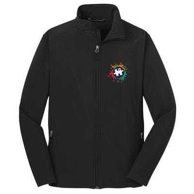 Autism Awareness Puzzle Piece Love Autistic Support Core Soft Shell Jacket