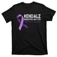 Alzheimers Awareness Purple Ribbon End Alzheimers T-Shirt