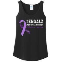 Alzheimers Awareness Purple Ribbon End Alzheimers Ladies Essential Tank